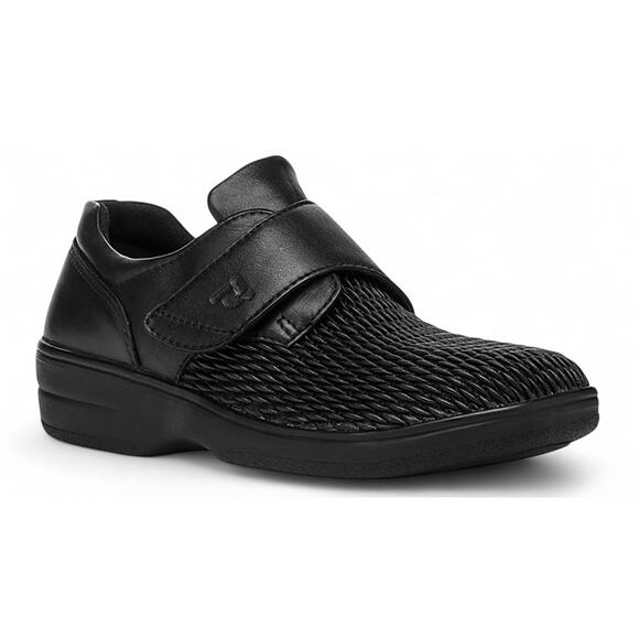 Propet Olivia WPRX25 Orthopedic Comfort Shoes Leather Black Womens Size US 10M